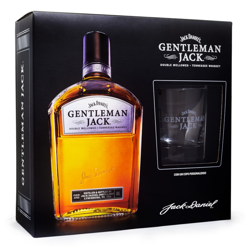 Kit Jack Daniel's Gentleman Jack 1L + Copo de Vidro - Espaço Prime Bebidas