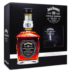 Kit Jack Daniel's Single Barrel 750ml + Copo de Vidro