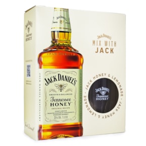 Kit Licor de Whiskey Jack Daniel's Honey + Copo de Vidro