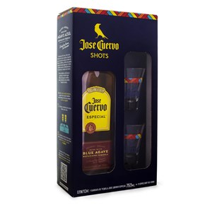 Kit Tequila Jose Cuervo Reposado 750ml + 2 Copos Shot