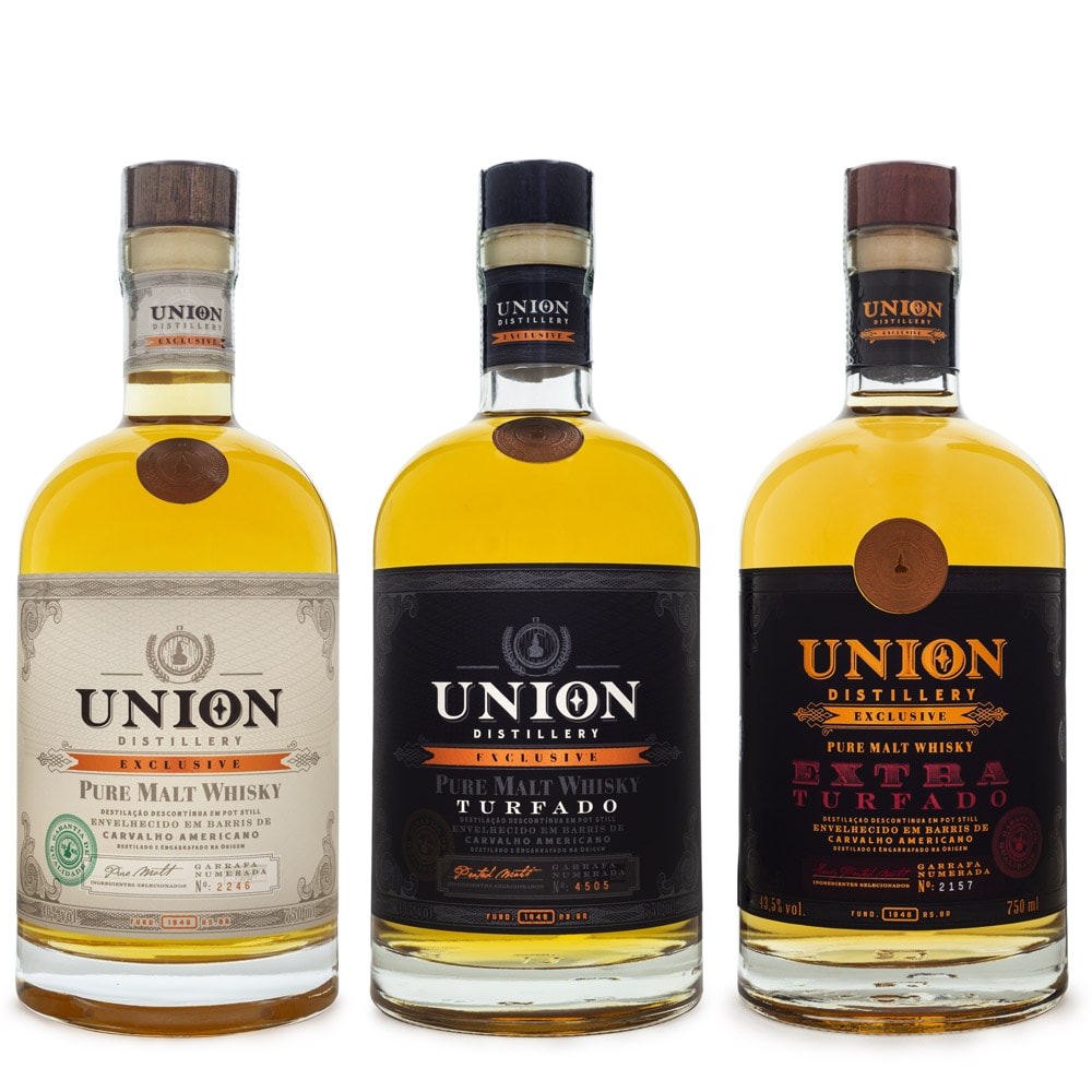 Kit Whisky Union Distillery - Pure Malt + Turfado + Extra-Turfado