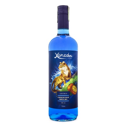 Licor de Laranja Curaçau Blue - Xanadu Bebidas 750ml