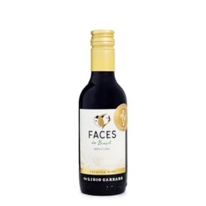 Mini Vinho Lidio Carraro Faces do Brasil Merlot 187,5ml