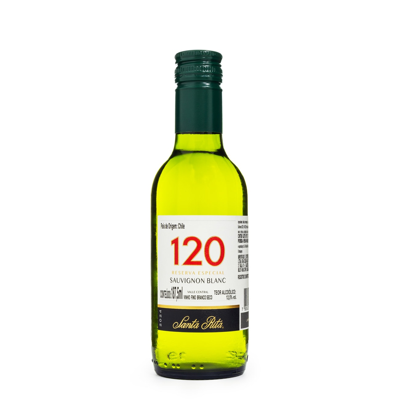 Mini Vinho Santa Rita 120 Sauvignon Blanc 187,5ml - Espaço Prime Bebidas