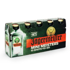 Pack 10un Miniatura Jagermeister 20ml