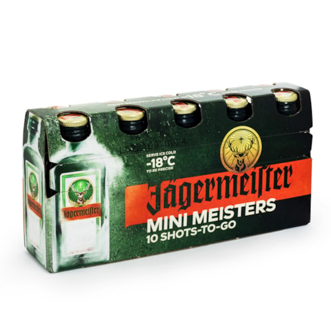 Pack 10un Miniatura Jagermeister 20ml