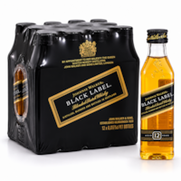 Pack 12un Miniatura Whisky Johnnie Walker Black Label 50ml