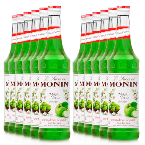 Pack 12un Xarope Monin Maçã Verde 700ml