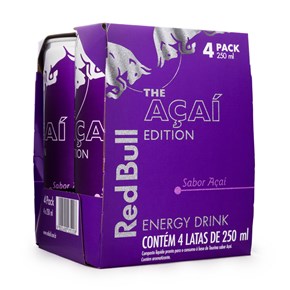 Pack 4un Energético Red Bull The Açaí Edition 250ml