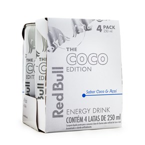 Pack 4un Energético Red Bull The Coco Edition 250ml