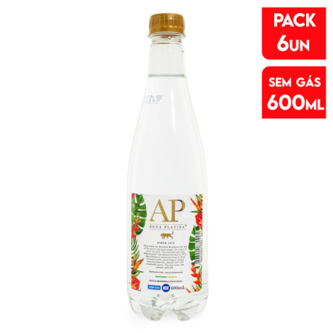 Pack 6un Água Platina Sem Gás 600ml