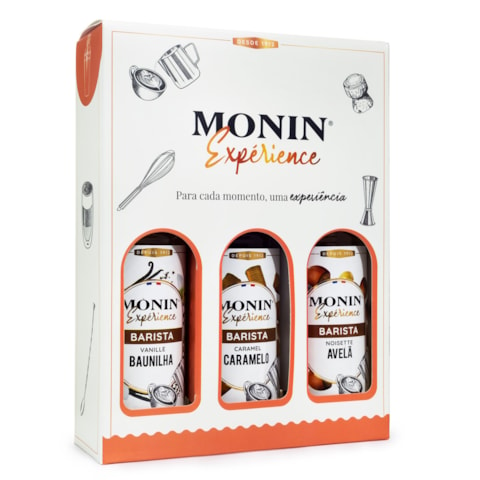 Pack Barista Xarope Monin Expérience - 3 Sabores