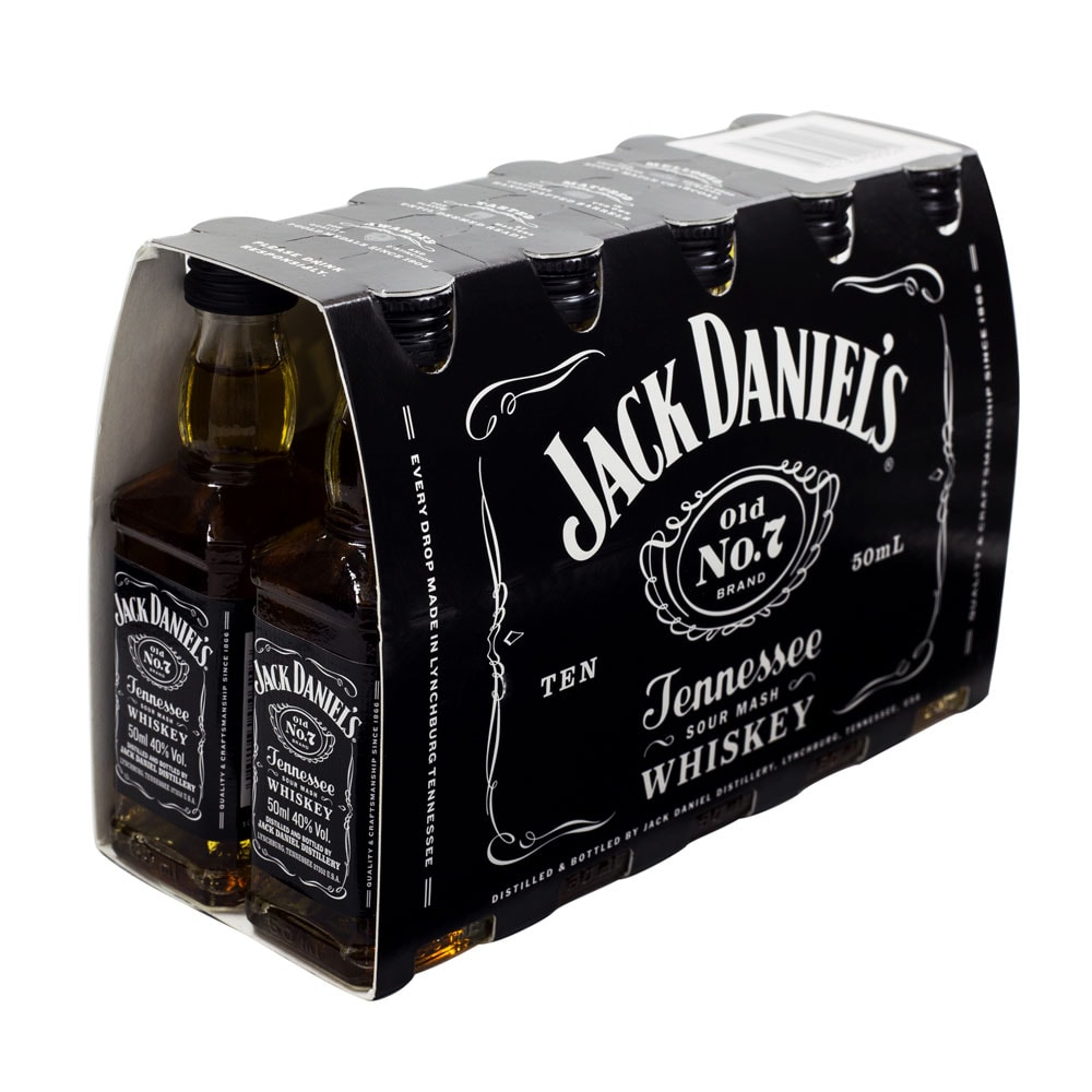 Pack Miniatura Whiskey Jack Daniel's 50ml - 10 Unidades - Espaço