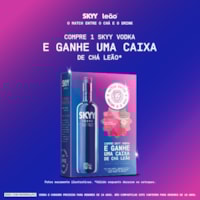 Pack SKYY Vodka 750ml + Caixa de Chá Morango com Hortelã