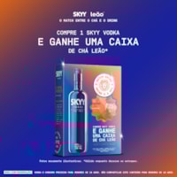 Pack SKYY Vodka 750ml + Caixa de Chá Pêssego