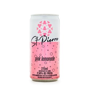 Pink Lemonade St. Pierre - Refrigerante de Limão 270ml