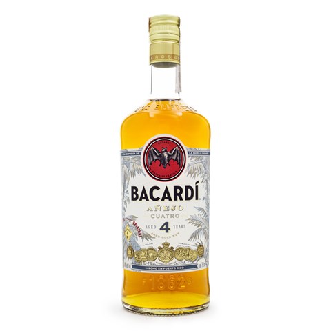 Rum Bacardi Añejo Cuatro 4 Anos 750ml