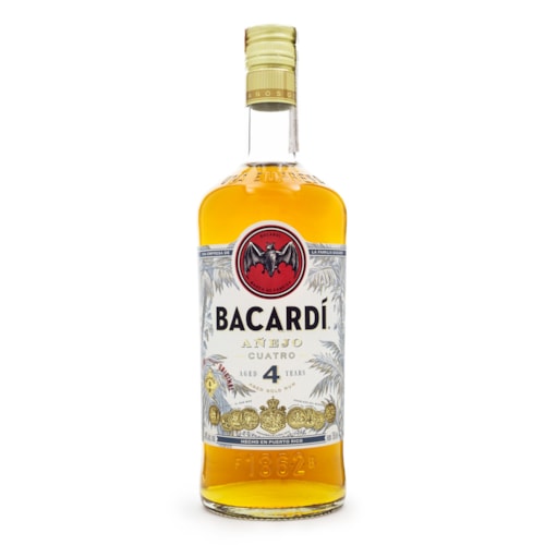 Rum Bacardi Añejo Cuatro 4 Anos 750ml