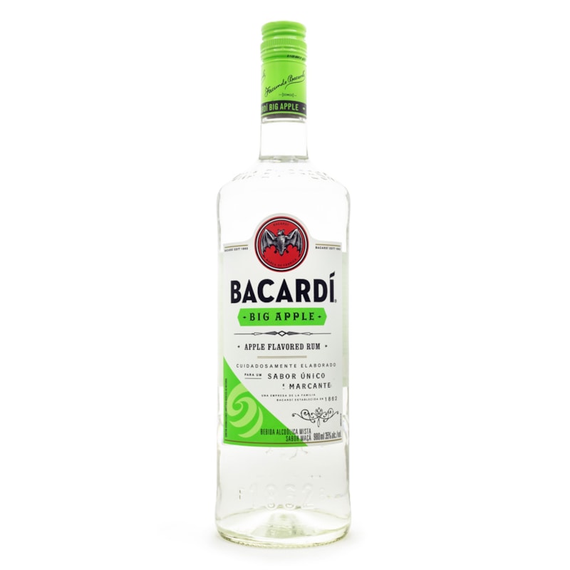 Rum Bacardi Big Apple 980ml Espaço Prime Bebidas