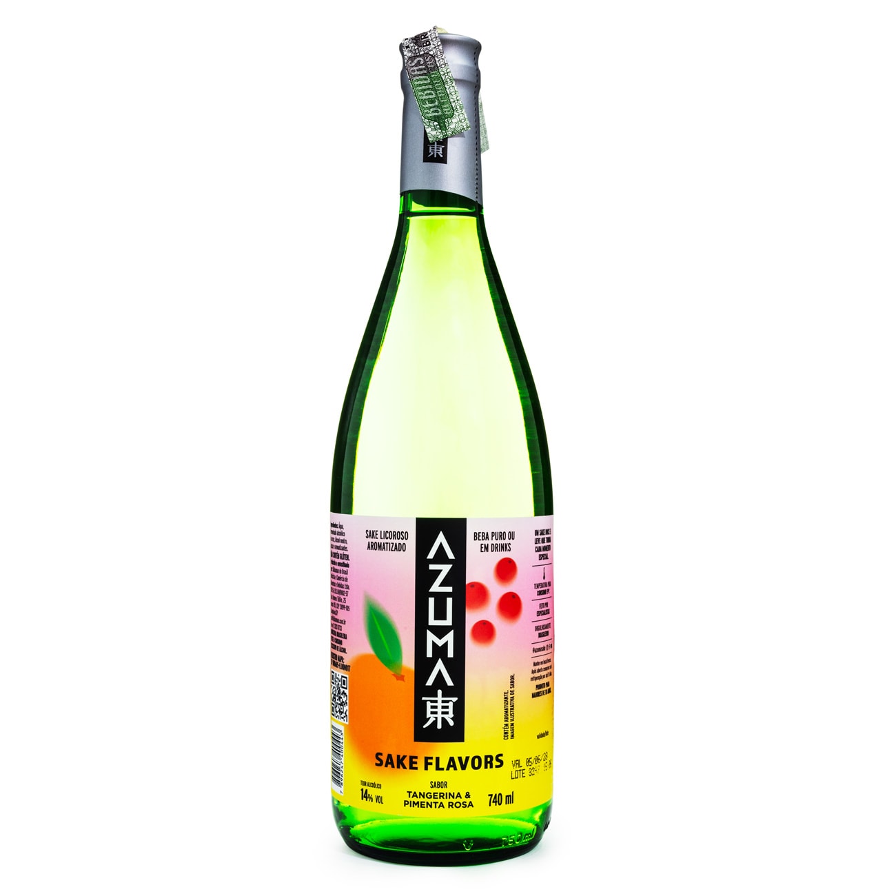Sake Flavors Azuma Tangerina & Pimenta Rosa 740ml - Espaço Prime