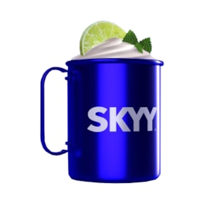 SKYY Vodka 750ml + Caneca Moscow Mule 350ml