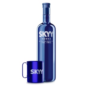 SKYY Vodka 980ml + Caneca Moscow Mule 350ml