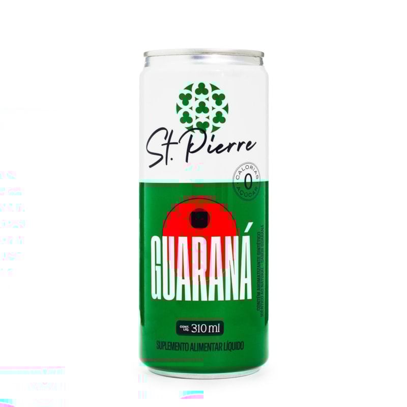 St. Pierre Guaraná Refrigerante Zero Açúcar 310ml