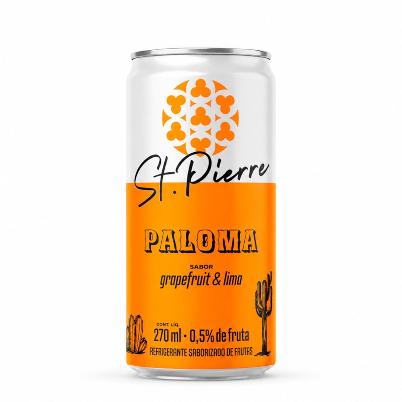 St. Pierre Paloma Refrigerante de Grapefruit e Lima 270ml