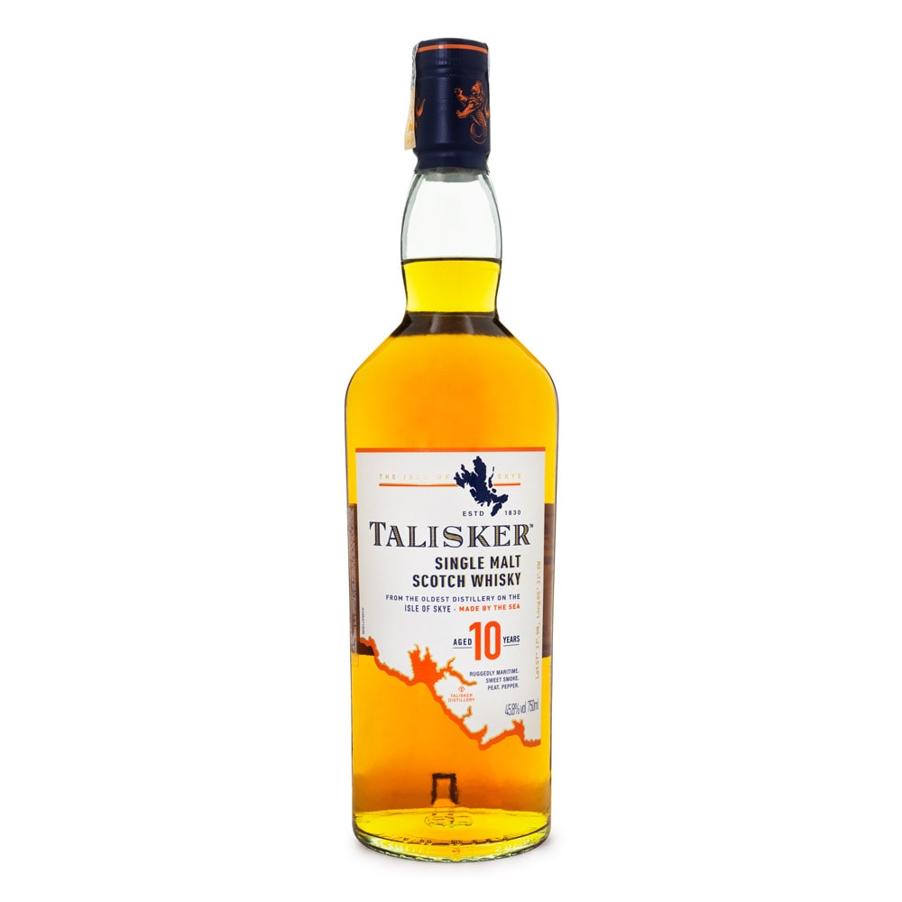 Talisker 10 Anos Single Malt Scotch Whisky 750ml - Espaço Prime