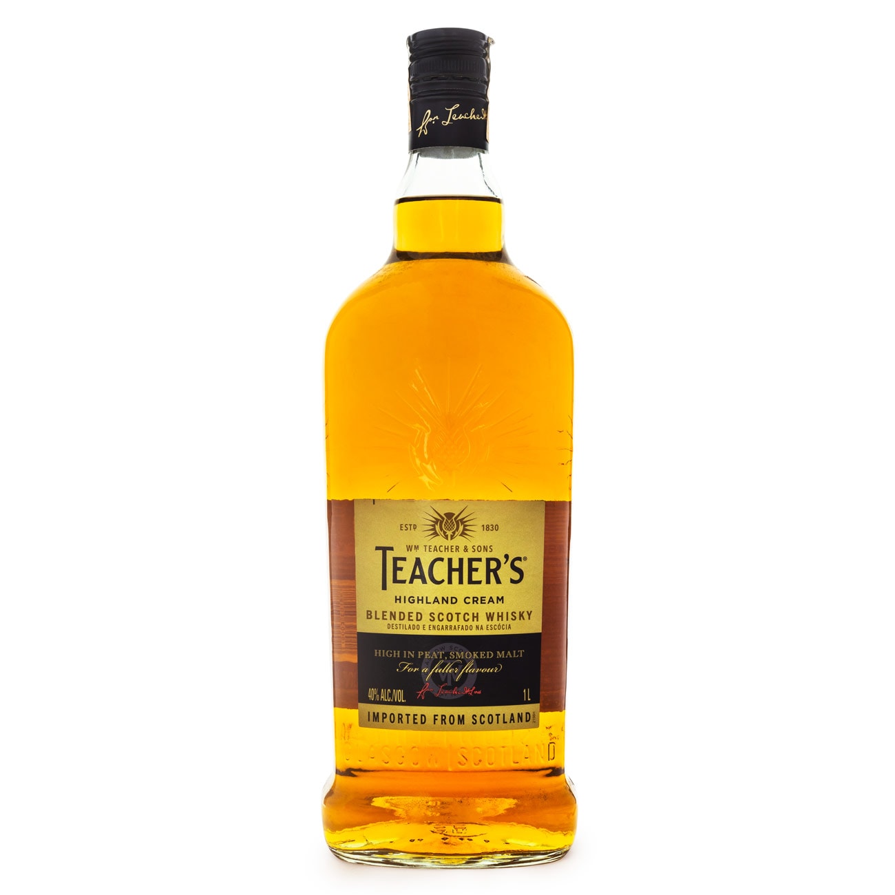 Teacher's Highland Cream Blended Scotch Whisky 1L - Espaço Prime