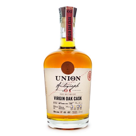 Union Virgin Oak Cask Pure Malt Whisky 750ml