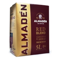 Vinho Almadén Red Blend Tempranillo & Shiraz Bag in Box 5L
