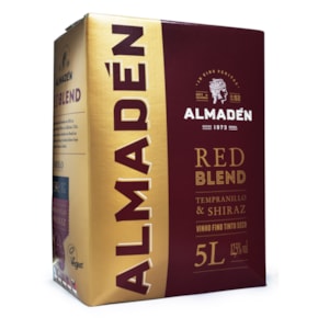Vinho Almadén Red Blend Tempranillo & Shiraz Bag in Box 5L