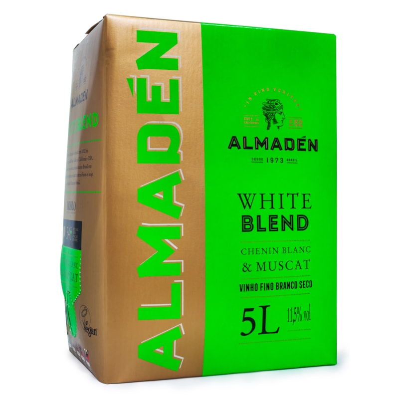 Vinho Almadén White Blend Chenin Blanc & Muscat Bag in Box 5L