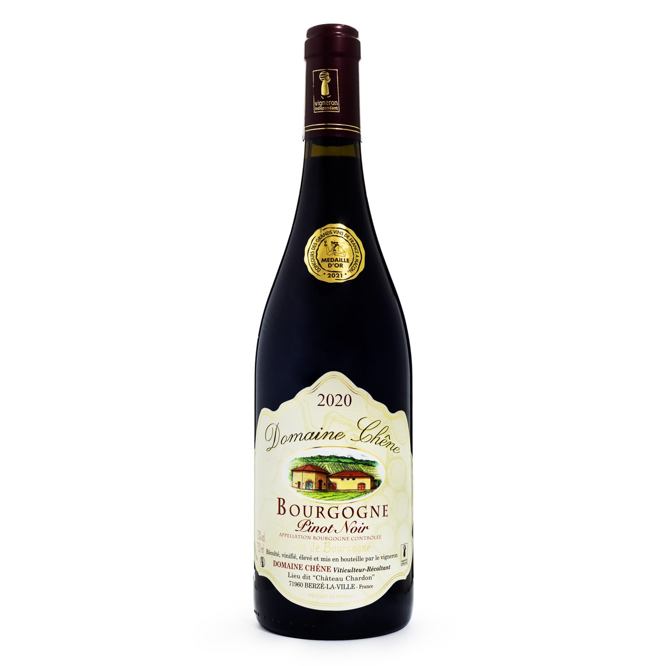 Vinho Bourgogne Pinot Noir AOC - Domaine Chêne 750ml - Espaço