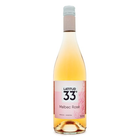 Vinho Latitud 33 Malbec Rosé 750ml