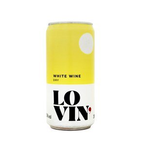 Vinho Lovin Wine White Dry Branco - Lata 269ml