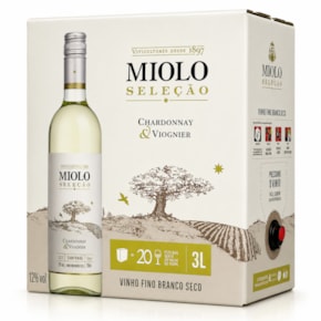 Vinho Miolo Seleção Chardonnay & Viognier Bag in Box 3L